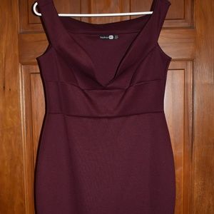 Boohoo scuba bodycon dress, size 12